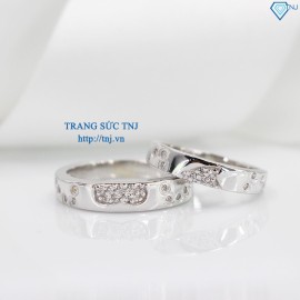 Nhẫn đôi bạc nhẫn cặp bạc ghép hình trái tim ND0189