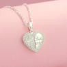 Dây chuyền bạc nữ khắc tên mặt hình trái tim DCN0451 - Trang sức TNJ