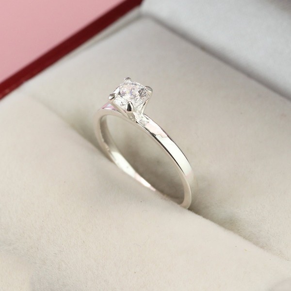 Nhẫn bạc nữ giá rẻ đính đá cao cấp NN0178