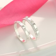 Nhẫn đôi bạc nhẫn cặp bạc đẹp ND0365