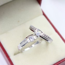 Nhẫn đôi bạc nhẫn cặp bạc đẹp ND0273
