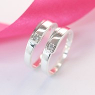 Nhẫn đôi bạc nhẫn cặp bạc đẹp ND0185