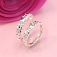 Nhẫn đôi bạc nhẫn cặp bạc Cung Hoàng Đạo - Kim Ngưu ND0335