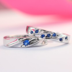 Nhẫn đôi bạc nhẫn cặp bạc đẹp ND0278