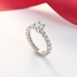 Nhẫn bạc nữ đẹp đính đá cao sang trọng NN0228