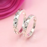 Nhẫn đôi bạc nhẫn cặp bạc Cung Hoàng Đạo - Nhân Mã ND0332