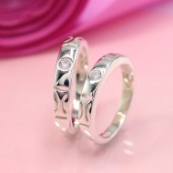 Nhẫn đôi bạc nhẫn cặp bạc Cung Hoàng Đạo - Song Tử ND0333