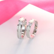 Nhẫn đôi bạc nhẫn cặp bạc đẹp ND0149