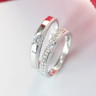 Nhẫn đôi bạc nhẫn cặp bạc đẹp ND0370