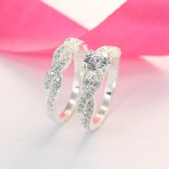 Nhẫn đôi bạc nhẫn cặp bạc đẹp cho đôi bạn thân ND0358