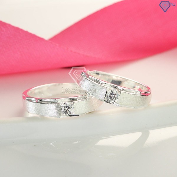 Nhẫn đôi bạc nhẫn cặp bạc đẹp ND0414 - Trang sức TNJ
