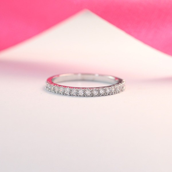 Nhẫn bạc nữ bản nhỏ đẹp giá rẻ NN0185