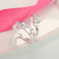 Nhẫn đôi bạc nhẫn cặp bạc đẹp ND0048