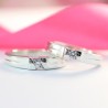 Nhẫn đôi bạc nhẫn cặp bạc đẹp ND0257
