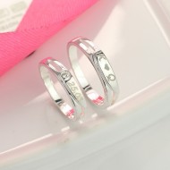 Nhẫn đôi bạc nhẫn cặp bạc khắc tên ND0420