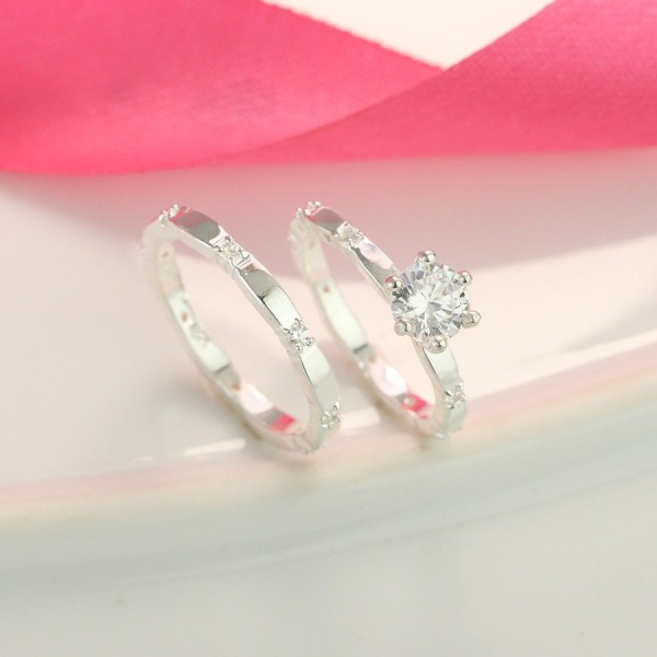 Nhẫn đôi bạc nhẫn cặp bạc đẹp thiết kế cách điệu độc đáo ND0229
