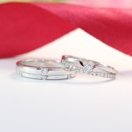 Nhẫn đôi bạc nhẫn cặp bạc đẹp cho tình nhân ND0374