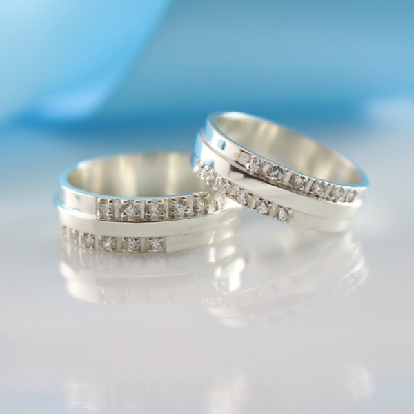Nhẫn đôi bạc nhẫn cặp bạc đẹp ND0163