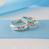 Nhẫn đôi bạc nhẫn cặp bạc đẹp ND0180