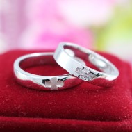 Nhẫn đôi bạc nhẫn cặp bạc đẹp ND0184