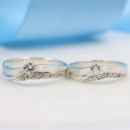 Nhẫn đôi bạc nhẫn cặp bạc đẹp ND0236