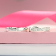 Nhẫn đôi bạc nhẫn cặp bạc đẹp ND0405