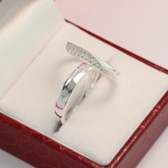 Nhẫn đôi bạc nhẫn cặp bạc trái tim đẹp ND0390