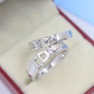 Nhẫn đôi bạc nhẫn cặp bạc đơn giản ND0250