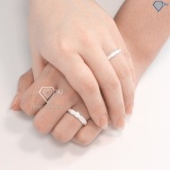 Nhẫn đôi bạc nhẫn cặp bạc khắc tên ND0441 - Trang Sức TNJ
