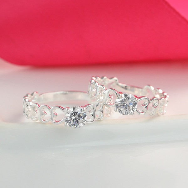 Nhẫn đôi bạc nhẫn cặp bạc đẹp cho đôi bạn thân ND0214