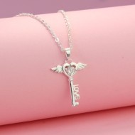 Dây chuyền bạc nữ chìa khóa thiên thần DCN0214