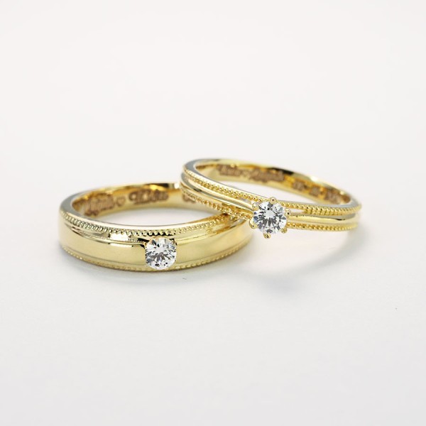 Nhẫn đôi bạc nhẫn cặp bạc đẹp xi mạ vàng ND0442 - Trang Sức TNJ