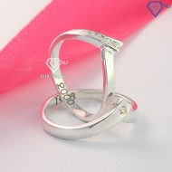 Nhẫn đôi bạc nhẫn cặp bạc đẹp ND0445 - Trang sức TNJ