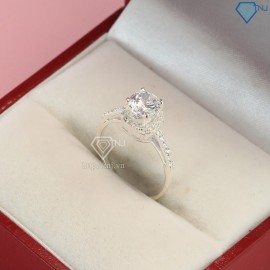 Quà tặng 20/10 cho vợ - Nhẫn bạc nữ đẹp đính đá cao sang trọng NN0259 - Trang Sức TNJ