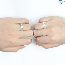 Quà tặng 20 10 cho vợ - Nhẫn đôi bạc nhẫn cặp bạc đẹp ND0176 - Trang sức TNJ