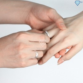 Quà tặng 20 10 cho vợ - Nhẫn đôi bạc nhẫn cặp bạc đẹp ND0176 - Trang sức TNJ