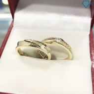 Nhẫn đôi bạc nhẫn cặp bạc xi mạ vàng ND0422 - Trang Sức TNJ