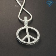 Dây chuyền bạc nam mặt biểu tượng hòa bình DCA0036 - Trang sức TNJ