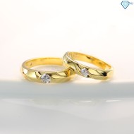 Nhẫn đôi bạc nhẫn cặp bạc đẹp xi mạ vàng ND0089 - Trang Sức TNJ