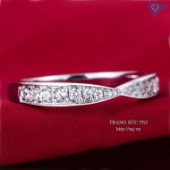 Nhẫn bạc nữ vô cực đính đá đẹp đơn giản NN0146 - Trang Sức TNJ