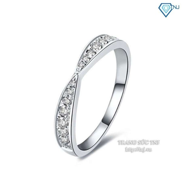 Nhẫn bạc nữ vô cực đính đá đẹp đơn giản NN0146 - Trang Sức TNJ
