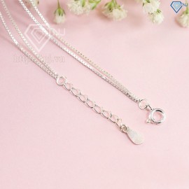 Lắc chân nữ bạc họa tiết lập phương tinh tế LCN0035