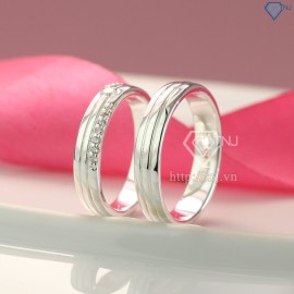 Quà sinh nhật cho nam nhẫn đôi bạc đẹp ND0417 - Trang sức TNJ