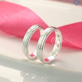 Quà sinh nhật cho nam nhẫn đôi bạc đẹp ND0417 - Trang sức TNJ