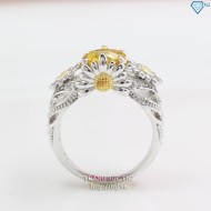Quà tặng mẹ nhẫn bạc nữ hình bông Hoa Hướng Dương đẹp NN0198 - Trang Sức TNJ
