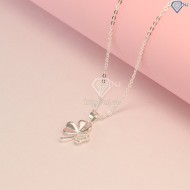 Quà sinh nhật cho bạn thân dây chuyền cỏ 3 lá khắc tên DCN0437 - Trang sức TNJ