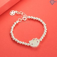 Quà sinh nhật cho bé gái lắc bạc cho bé gái hình Hello Kitty LTT0032 - Trang Sức TNJ