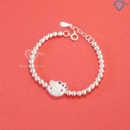 Quà sinh nhật cho bé gái lắc bạc cho bé gái hình Hello Kitty LTT0032 - Trang Sức TNJ