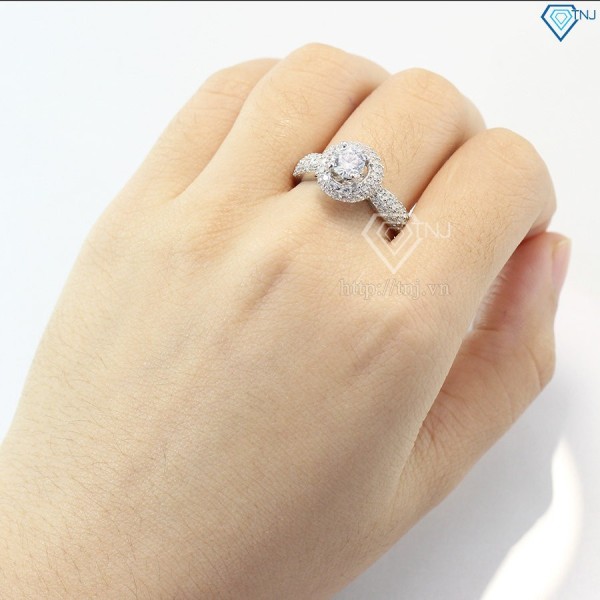 Quà tặng bạn gái nhẫn bạc nữ đẹp đính đá cao cấp NN0202 - Trang sức TNJ