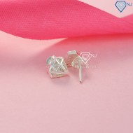 Khuyên tai bạc nữ hình kim cương đẹp BTN0114 - Trang Sức TNJ